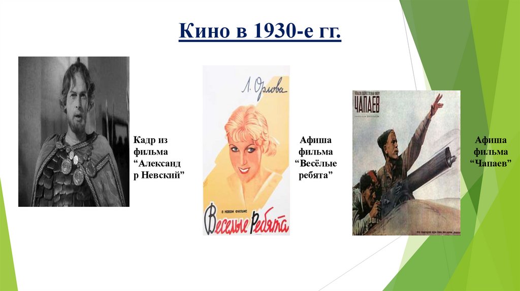 Кино в 1930-е гг.