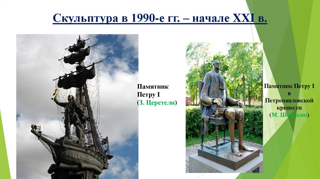 Скульптура в 1990-е гг. – начале XXI в.