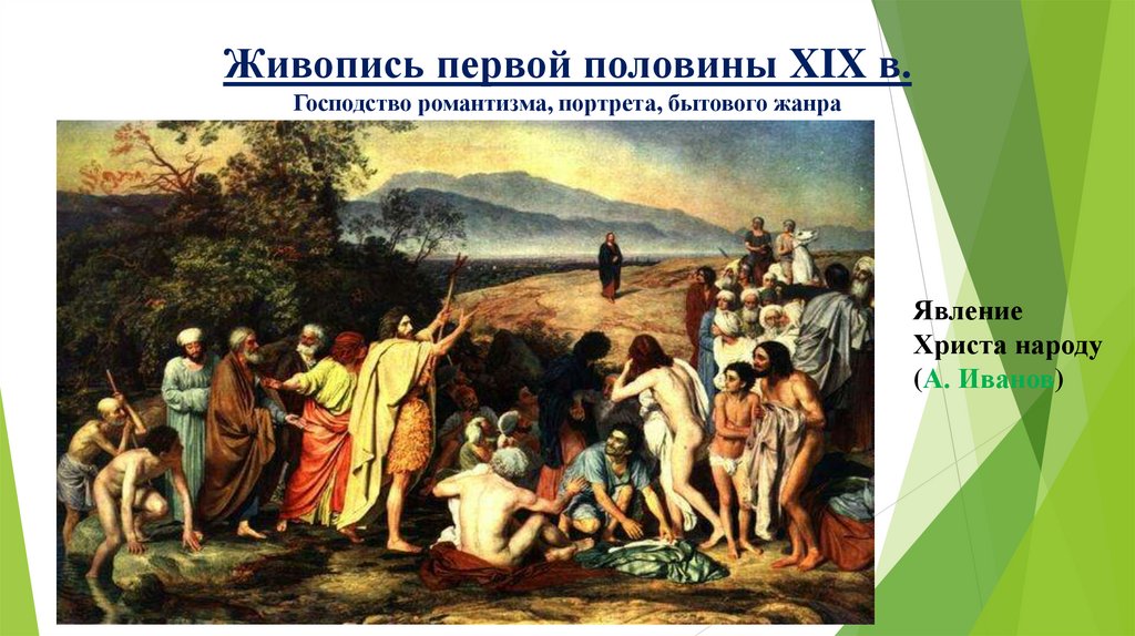Живопись первой половины XIX в. Господство романтизма, портрета, бытового жанра