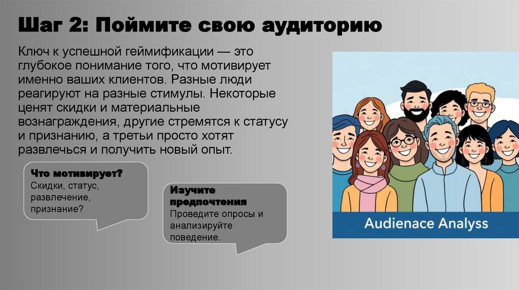 Шаг 2: Поймите свою аудиторию