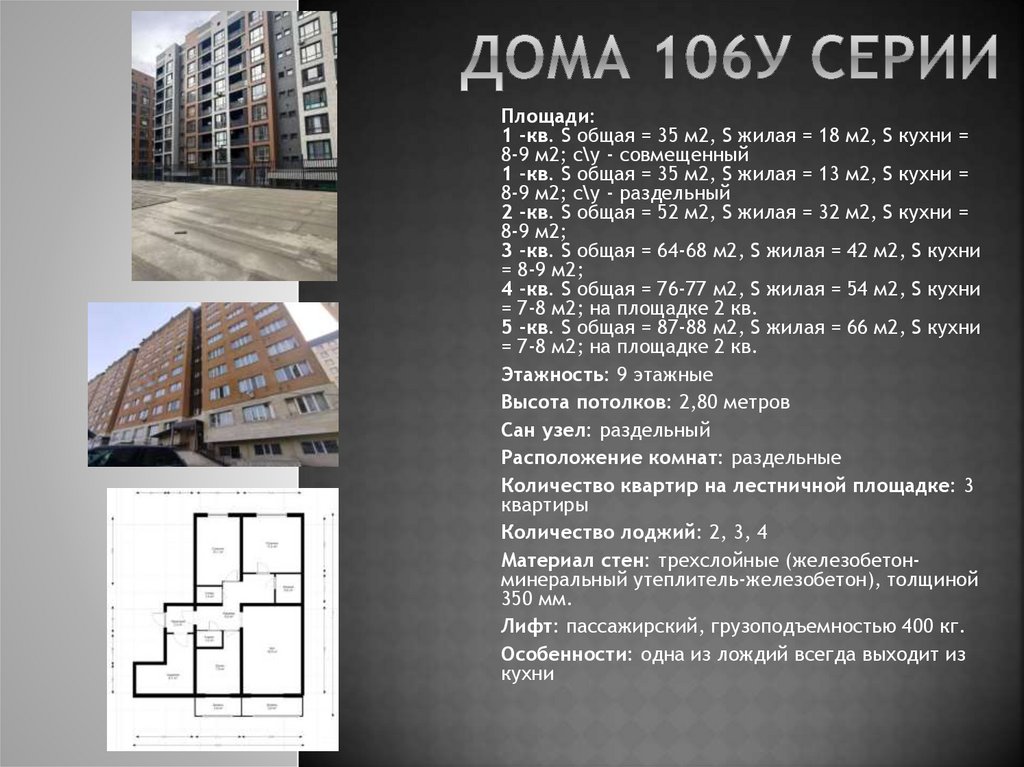 Дома 106у серии