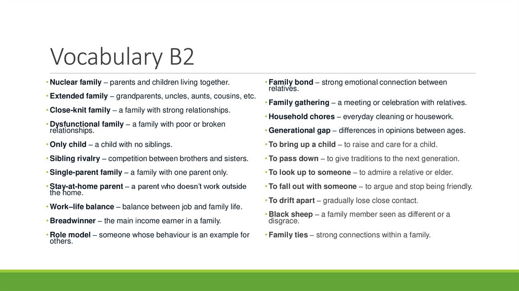 Vocabulary B2