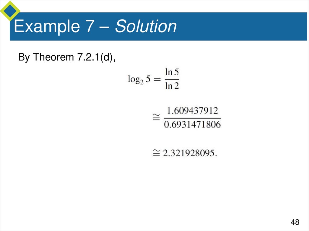 Example 7 – Solution