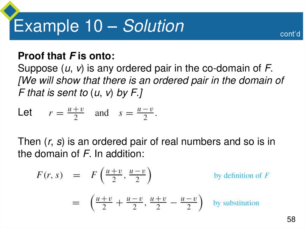 Example 10 – Solution