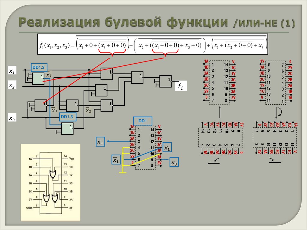 Реализация булевой функции /ИЛИ-НЕ (1)