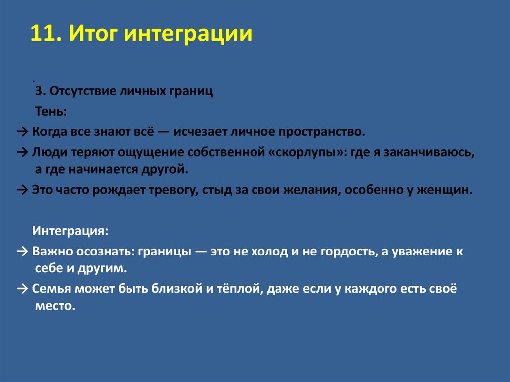 11. Итог интеграции