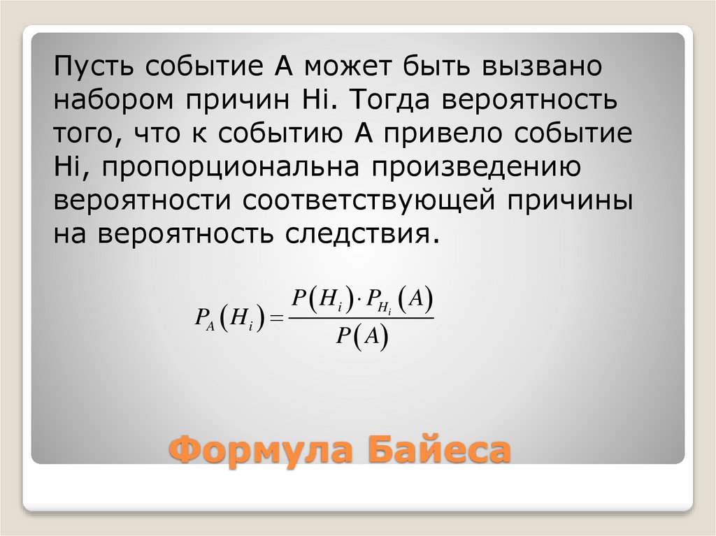 Формула Байеса