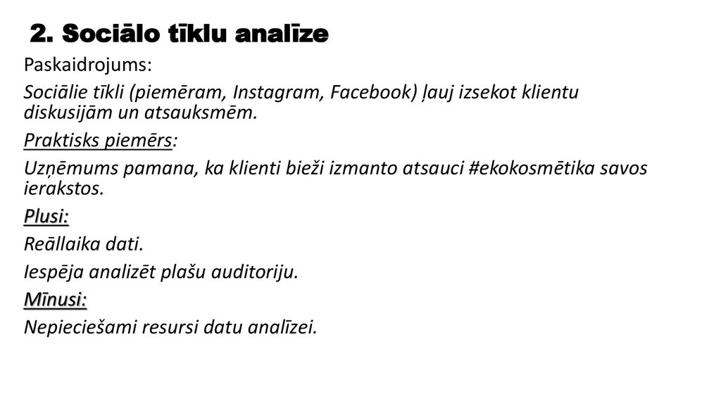 2. Sociālo tīklu analīze