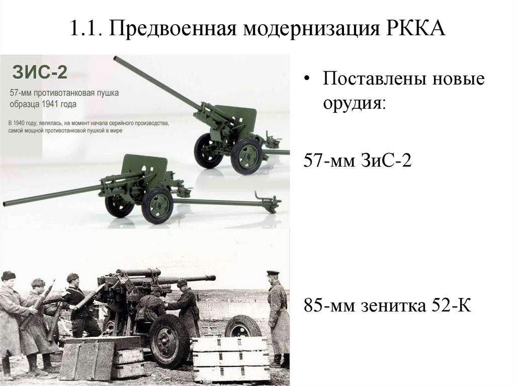 1.1. Предвоенная модернизация РККА