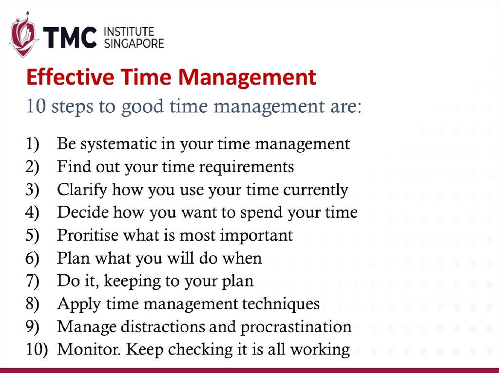 Effective Time Management