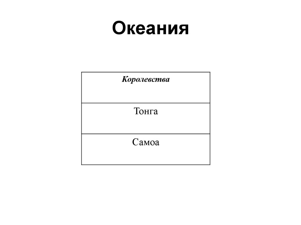 Океания