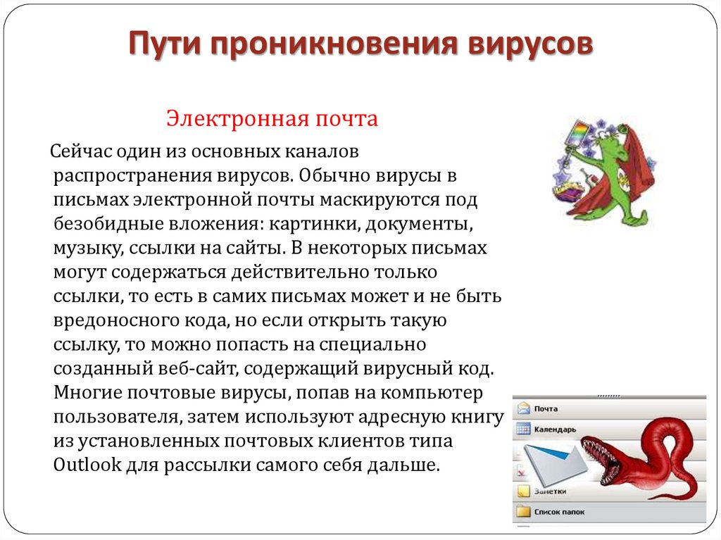 Пути проникновения вирусов