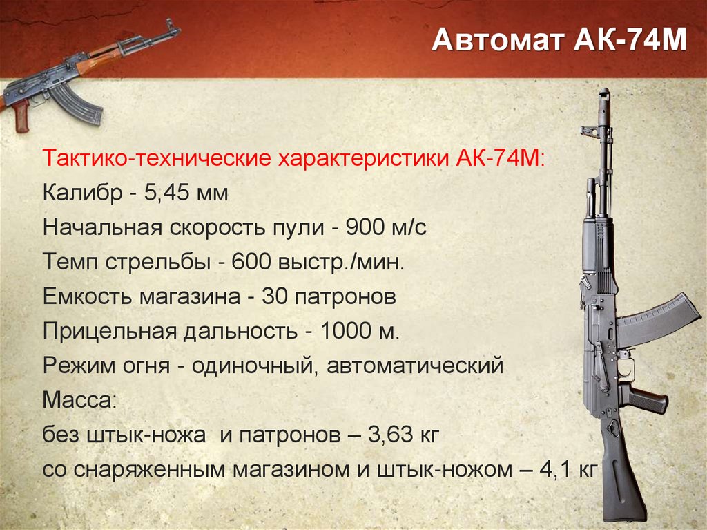 Автомат АК-74М
