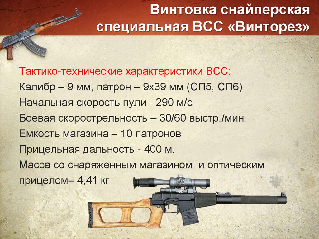 Винтовка снайперская специальная ВСС «Винторез»