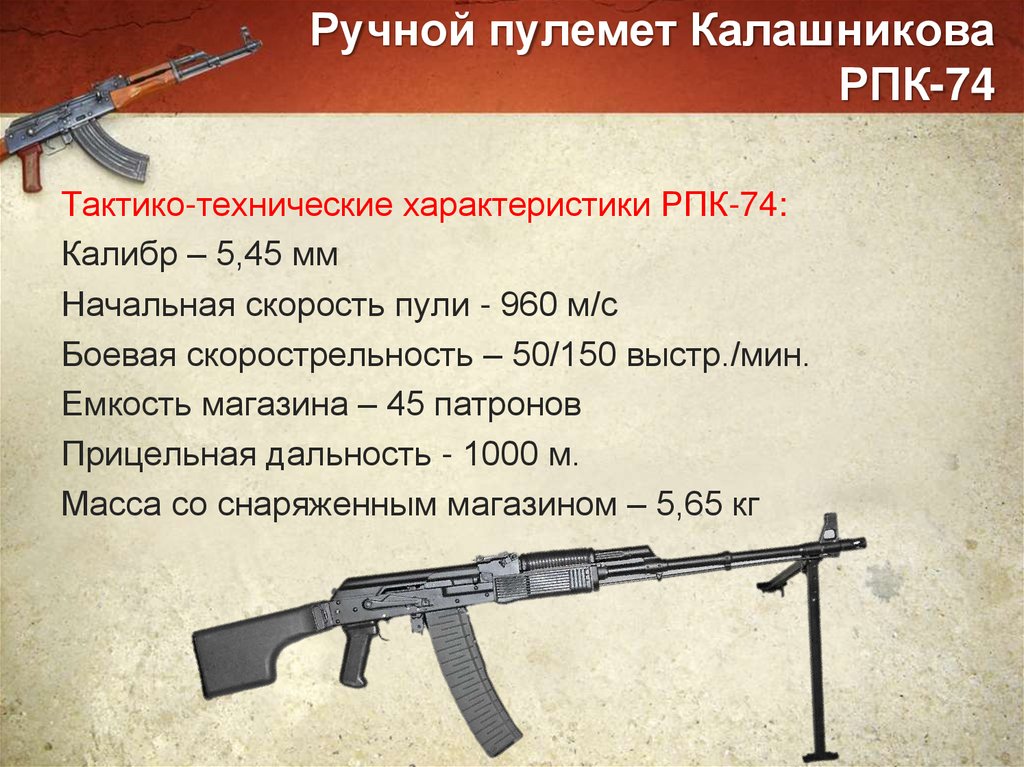 Ручной пулемет Калашникова РПК-74