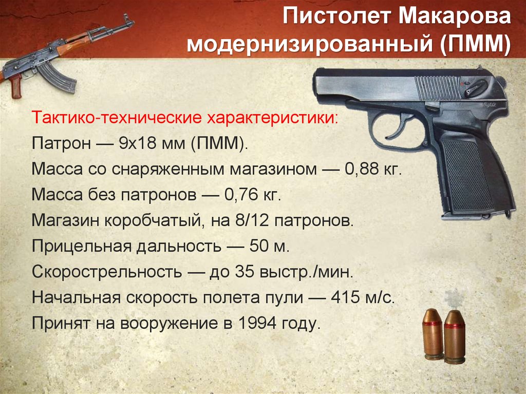 Пистолет Макарова модернизированный (ПММ)
