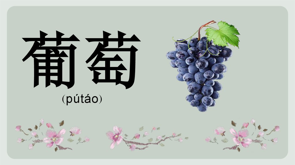葡萄 (pútáo)