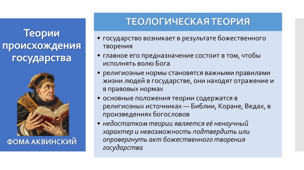 Теории происхождения государства