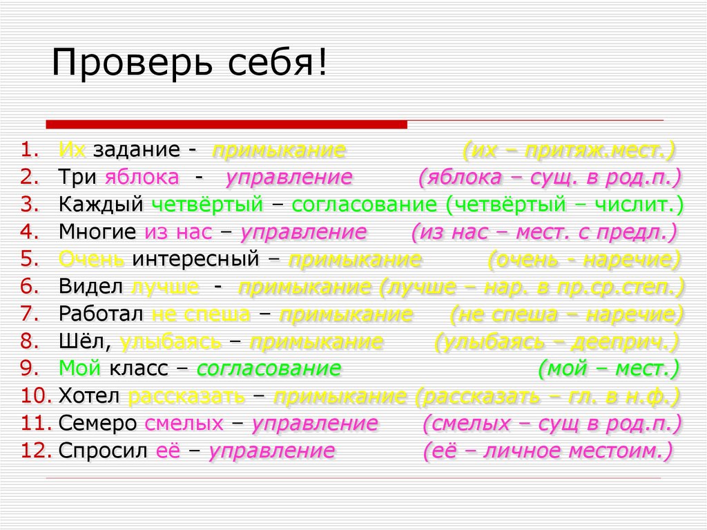 Проверь себя!