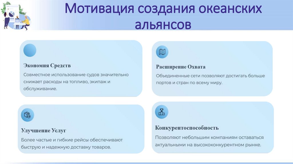 Мотивация создания океанских альянсов