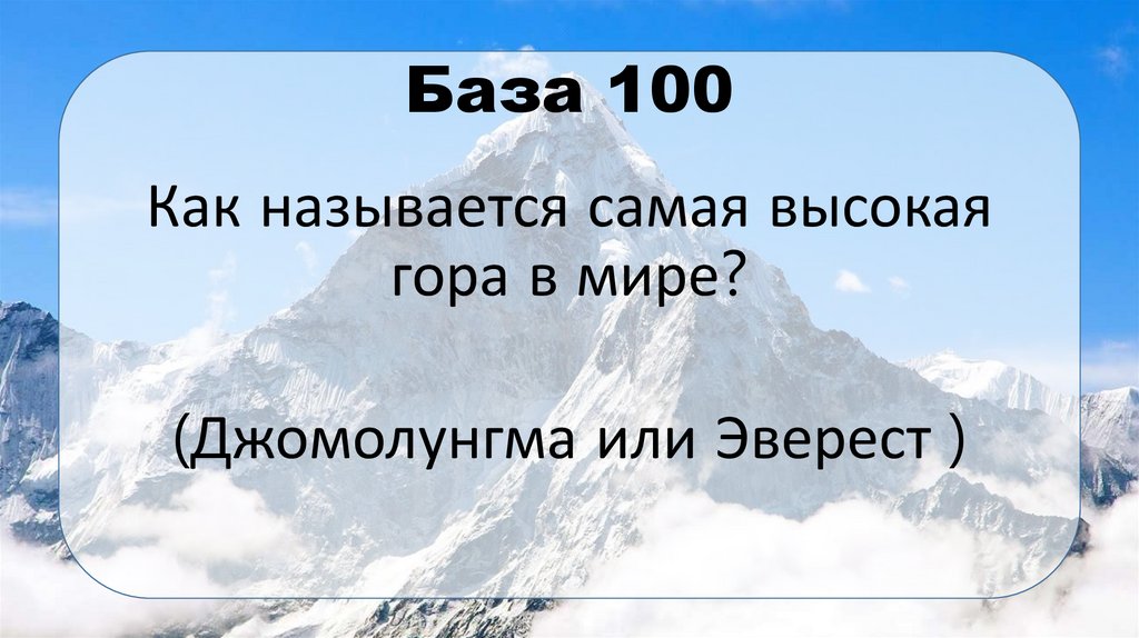 База 100