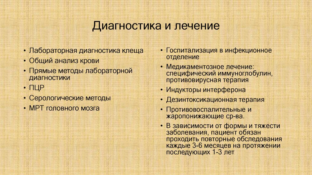 Диагностика и лечение