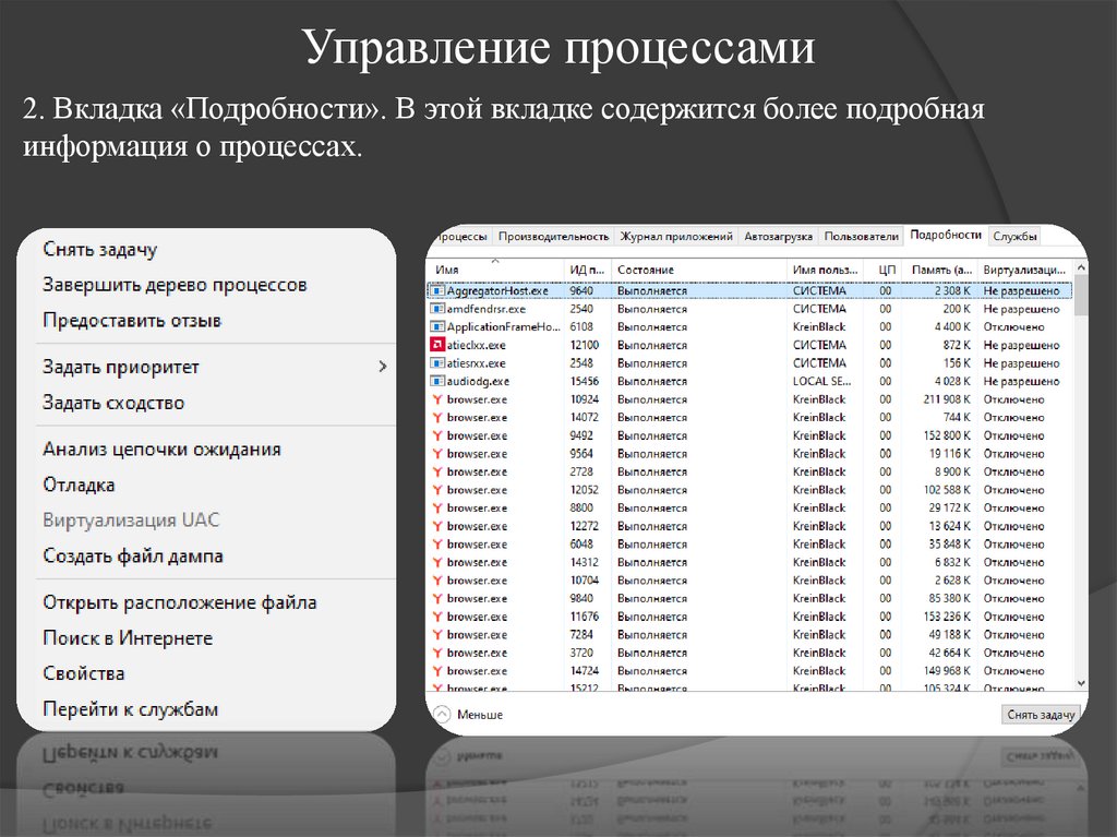 Управление процессами