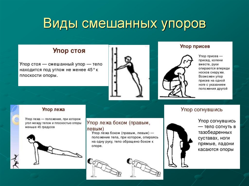 Виды смешанных упоров