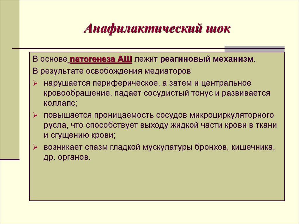 Анафилактический шок