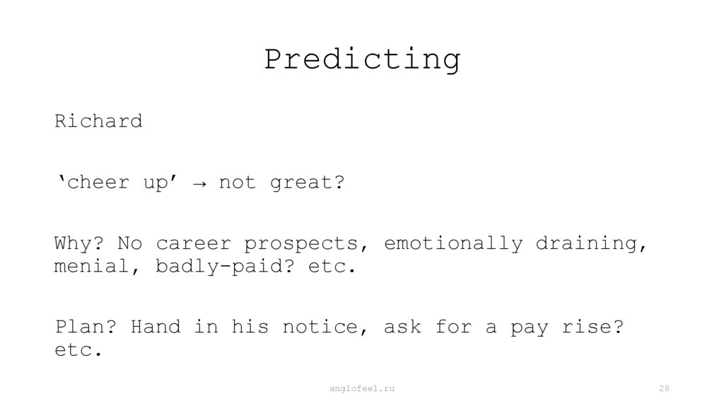 Predicting