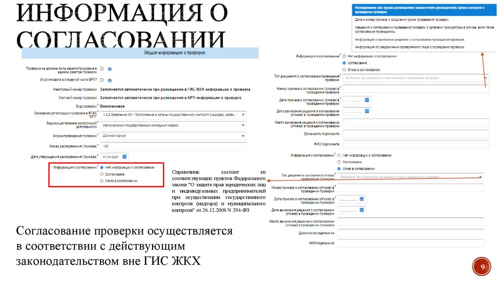 Информация о согласовании