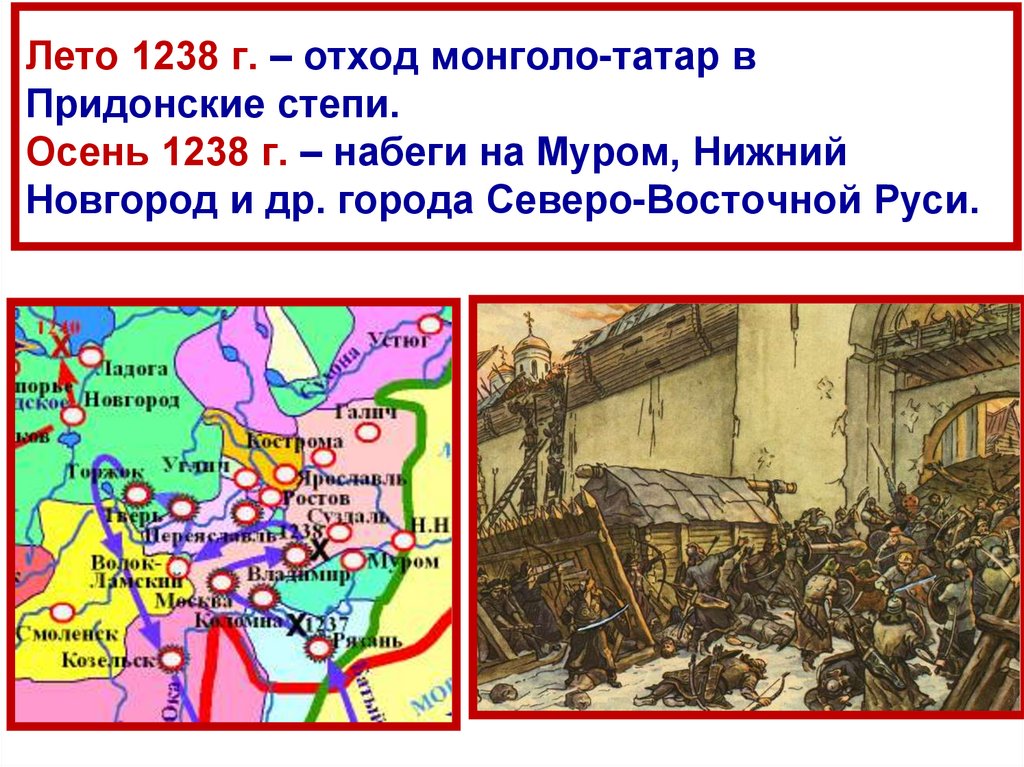 Март 1238 г. – разгром Торжка