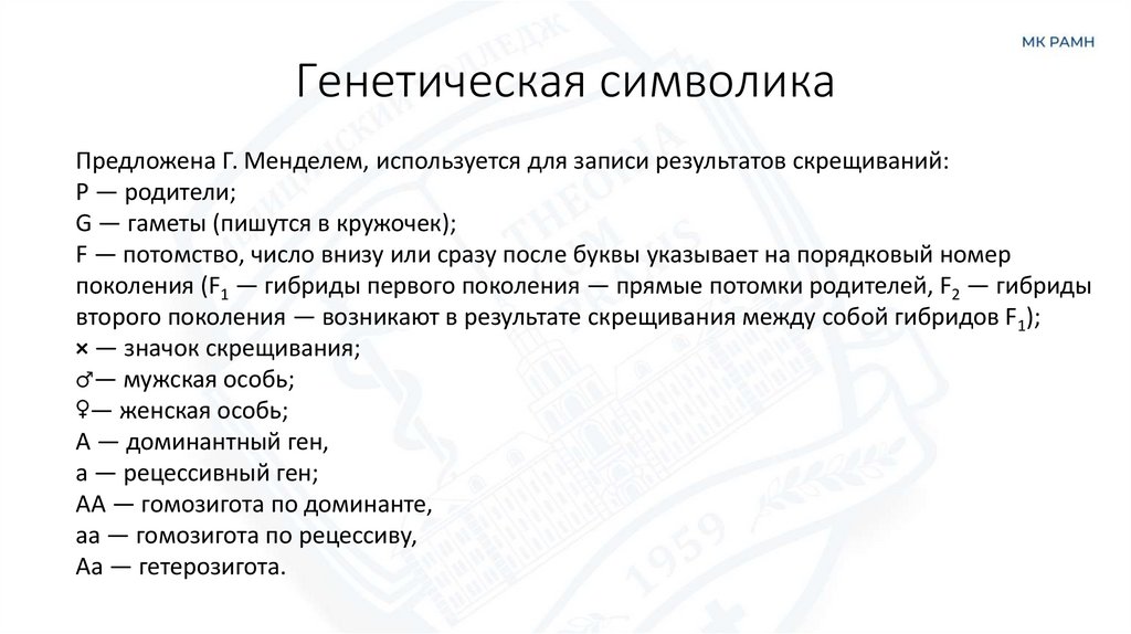 Генетическая символика