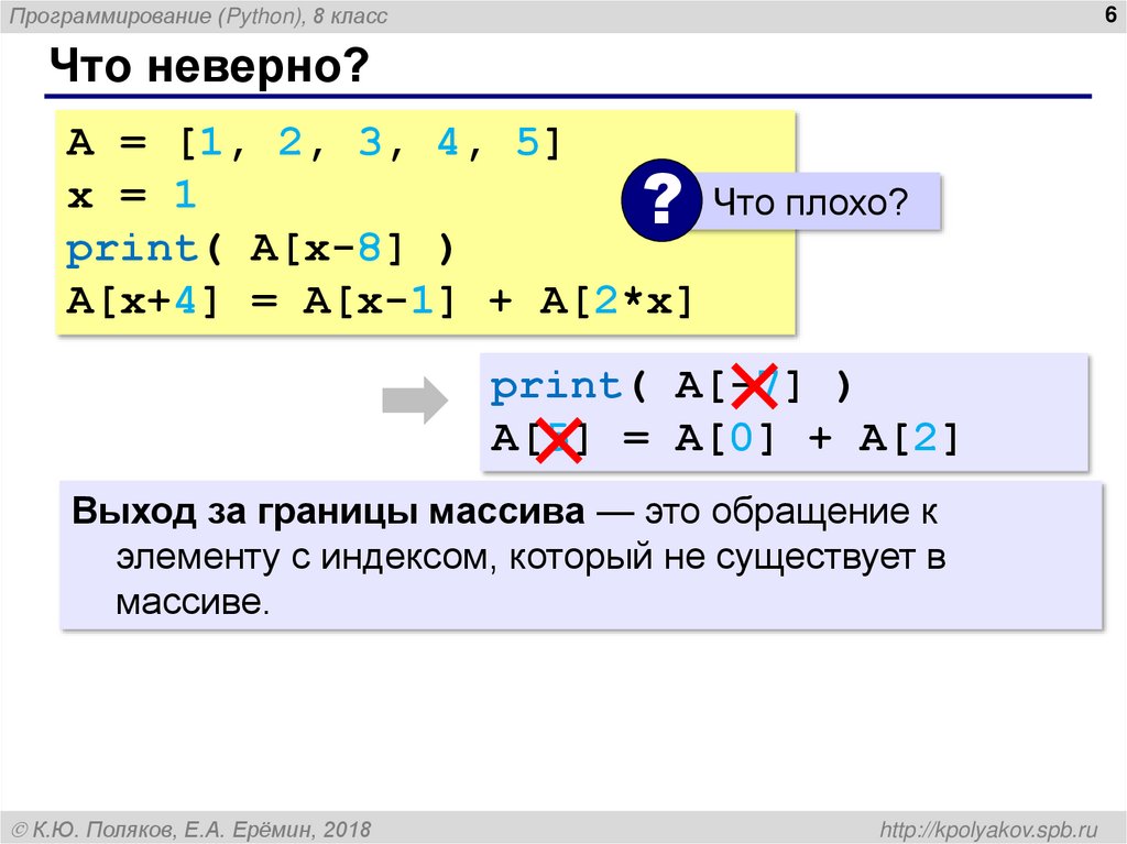 Что неверно?