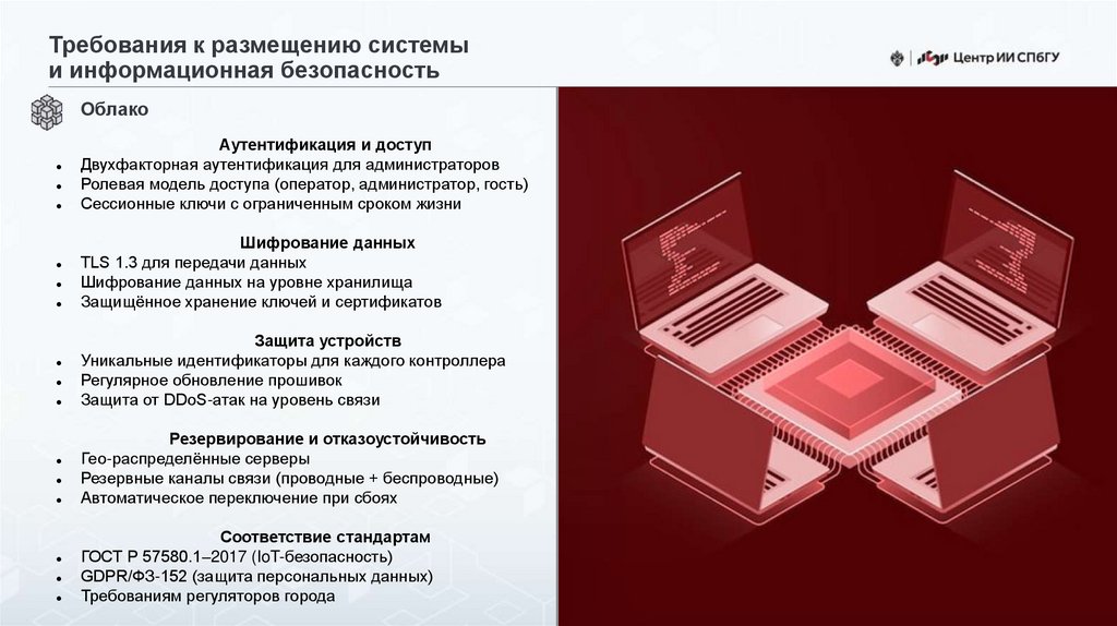 Требования к размещению системы и информационная безопасность