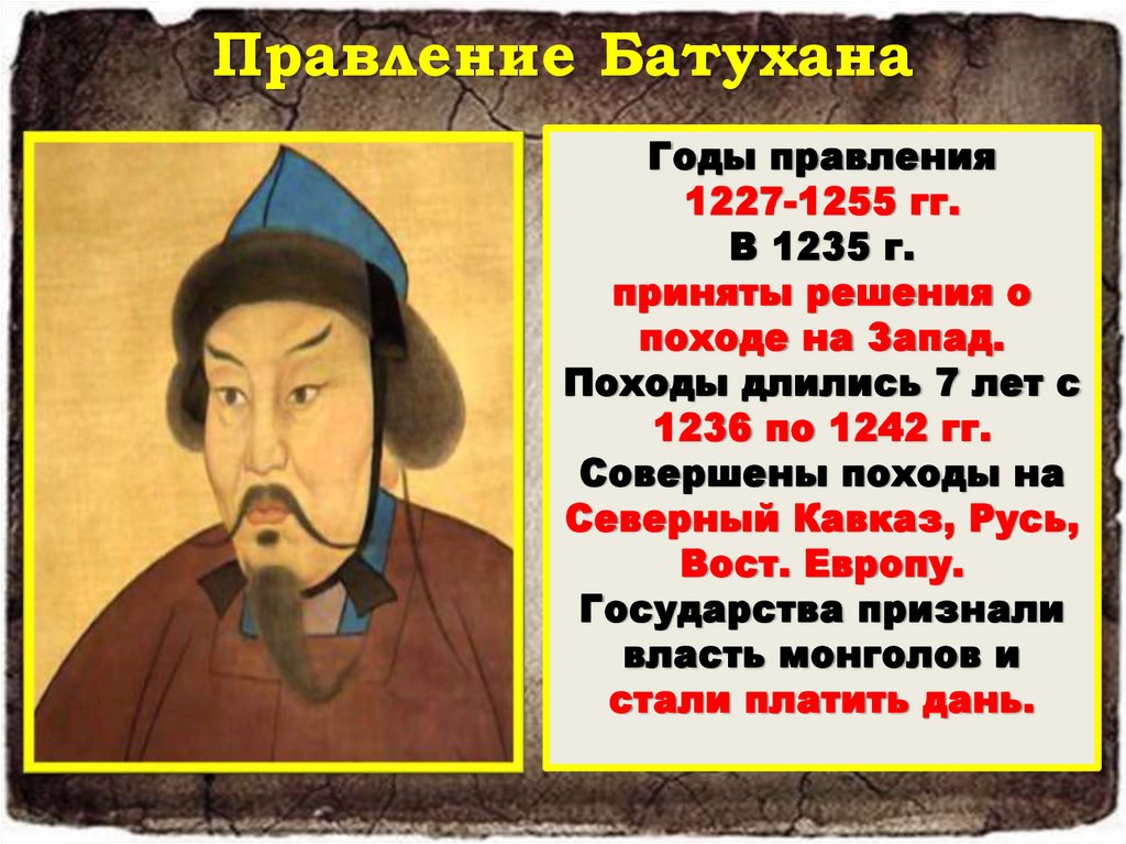 Правление Батухана