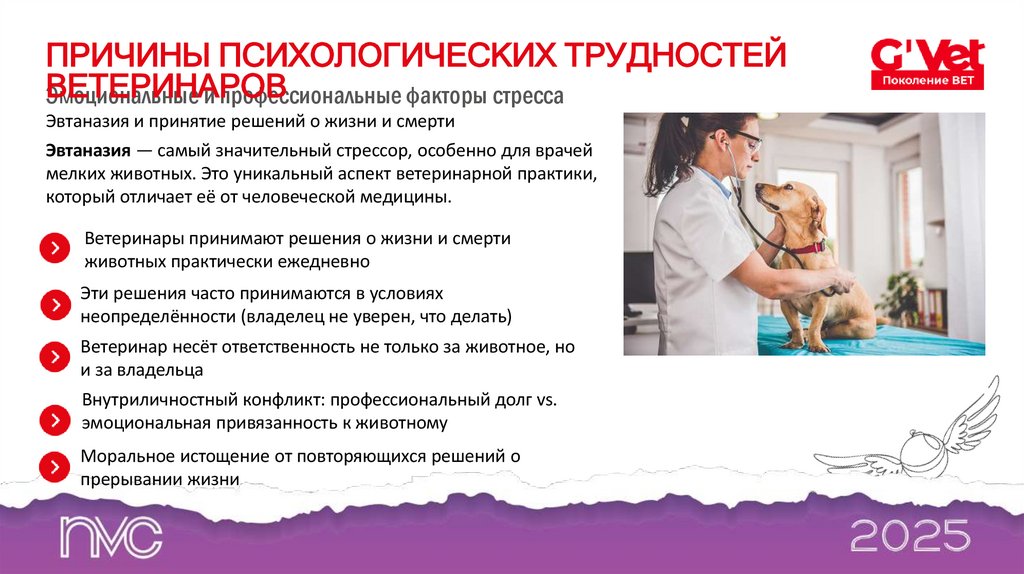 ПРИЧИНЫ ПСИХОЛОГИЧЕСКИХ ТРУДНОСТЕЙ ВЕТЕРИНАРОВ