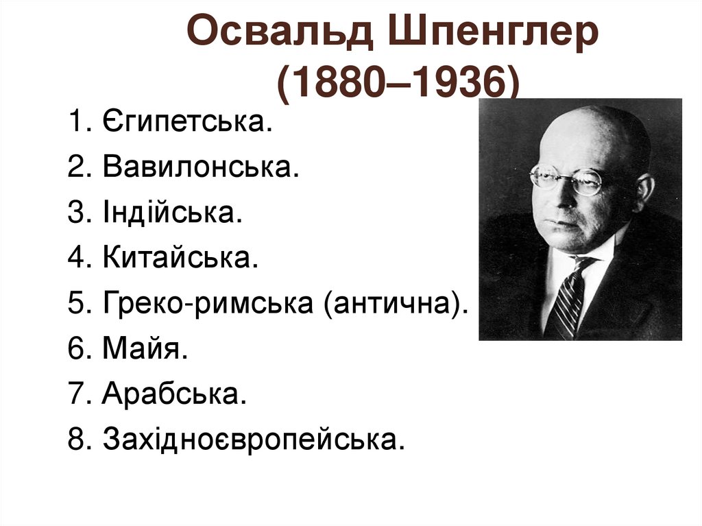 Освальд Шпенглер (1880–1936)