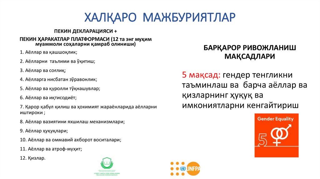 ХАЛҚАРО МАЖБУРИЯТЛАР