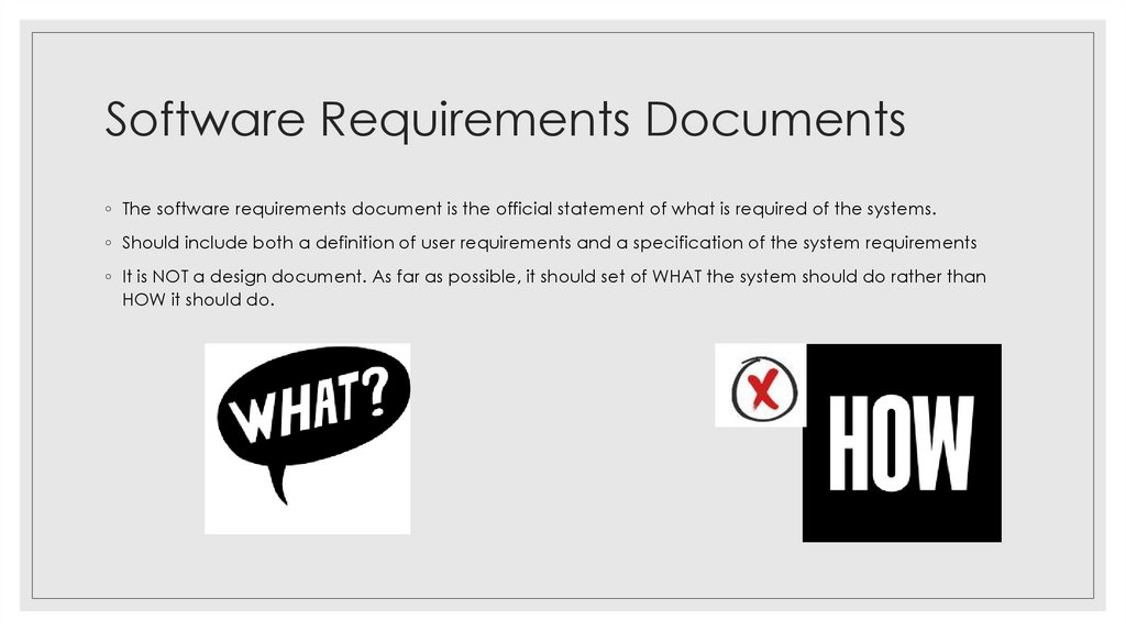 Software Requirements Documents