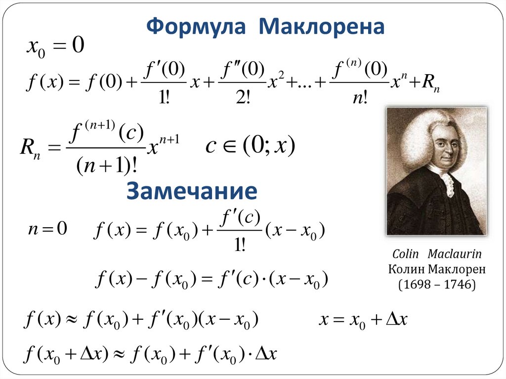 Формула Маклорена