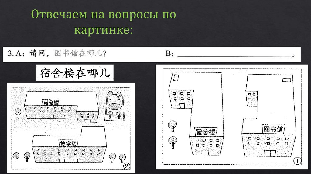 Отвечаем на вопросы по картинке: