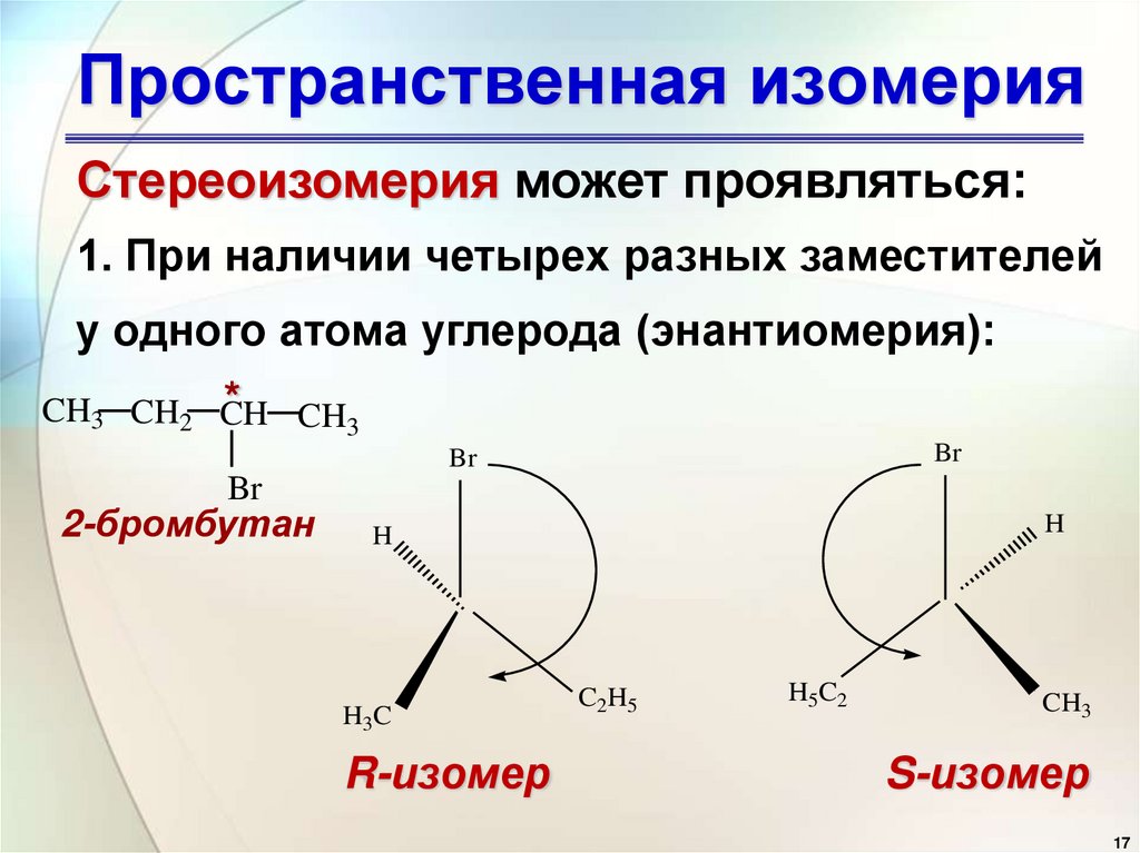 Пространственная изомерия