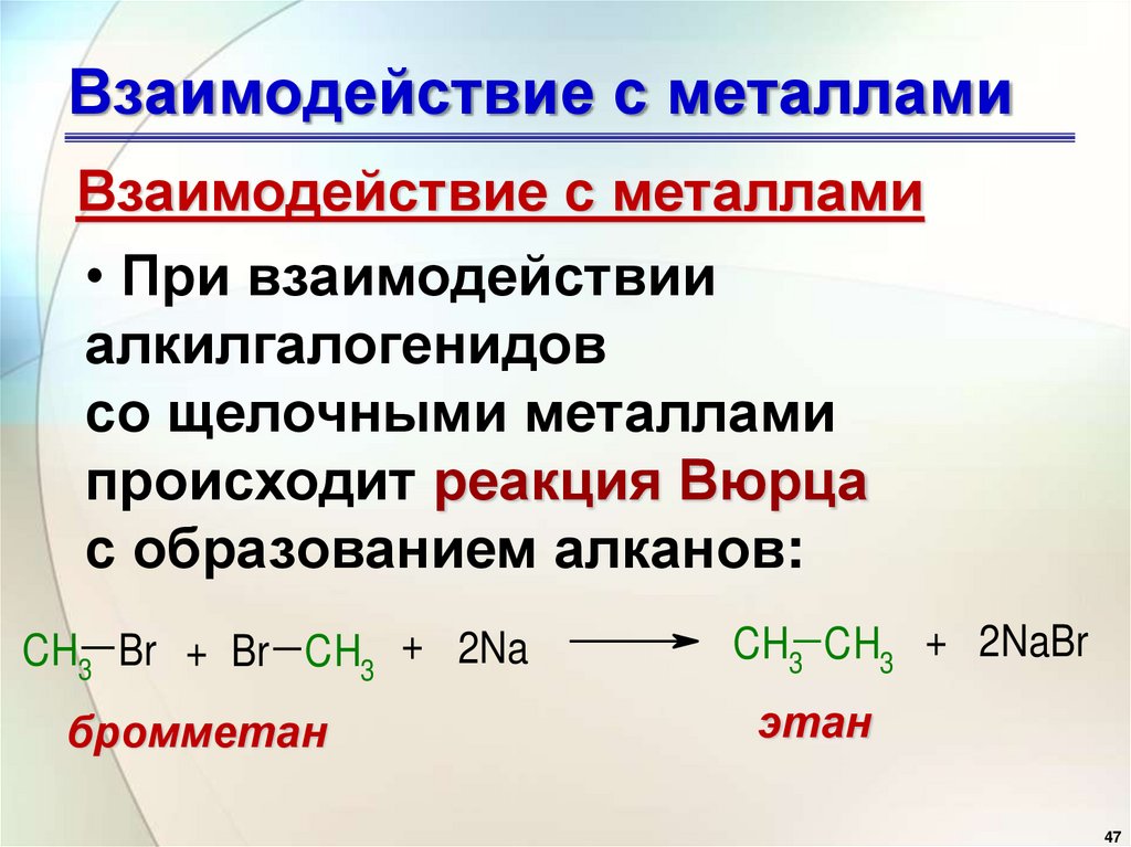 Реакции элиминирования