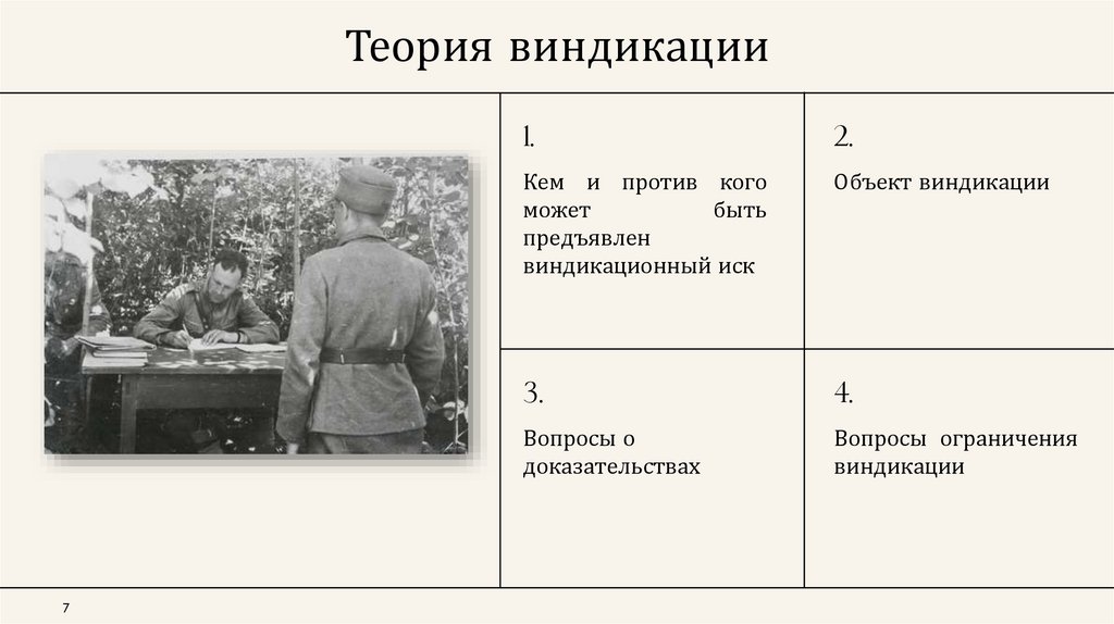 Теория виндикации