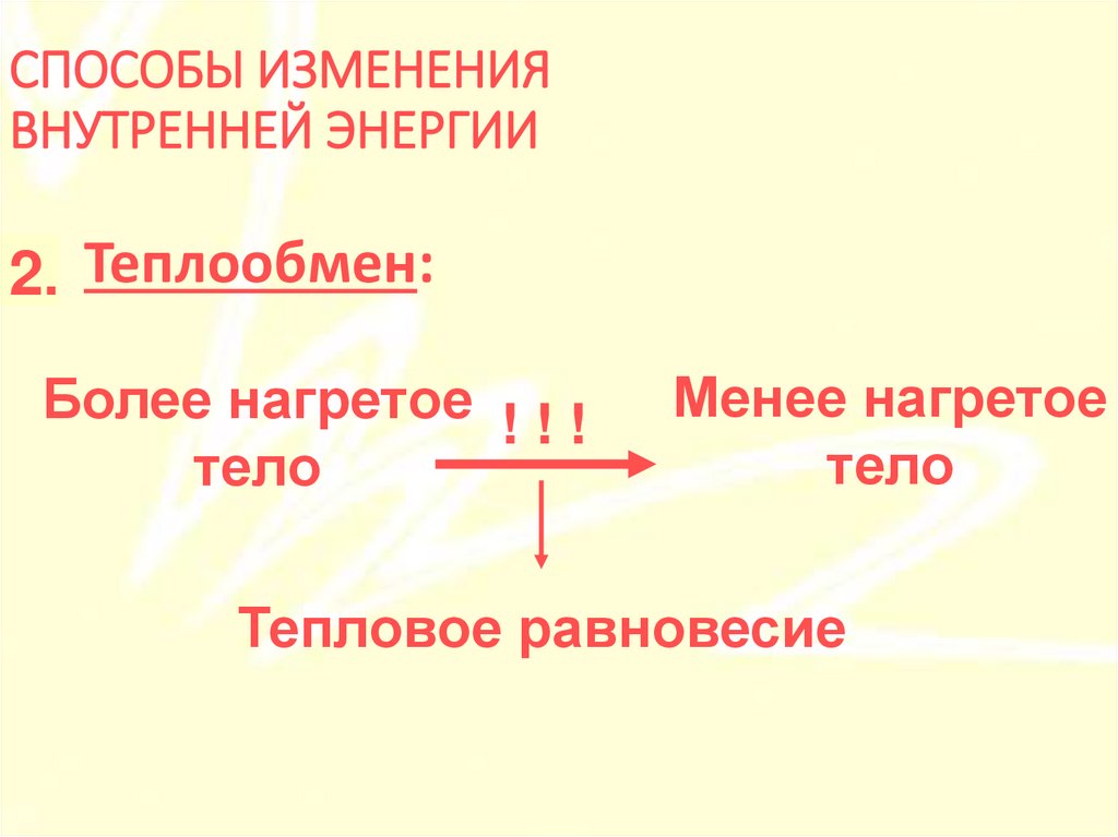СПОСОБЫ ИЗМЕНЕНИЯ ВНУТРЕННЕЙ ЭНЕРГИИ