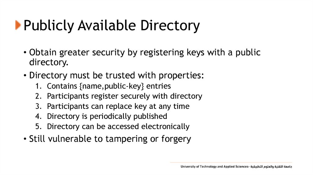 Publicly Available Directory