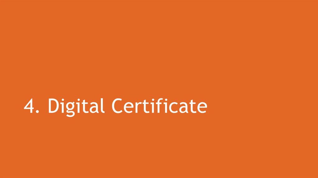 4. Digital Certificate