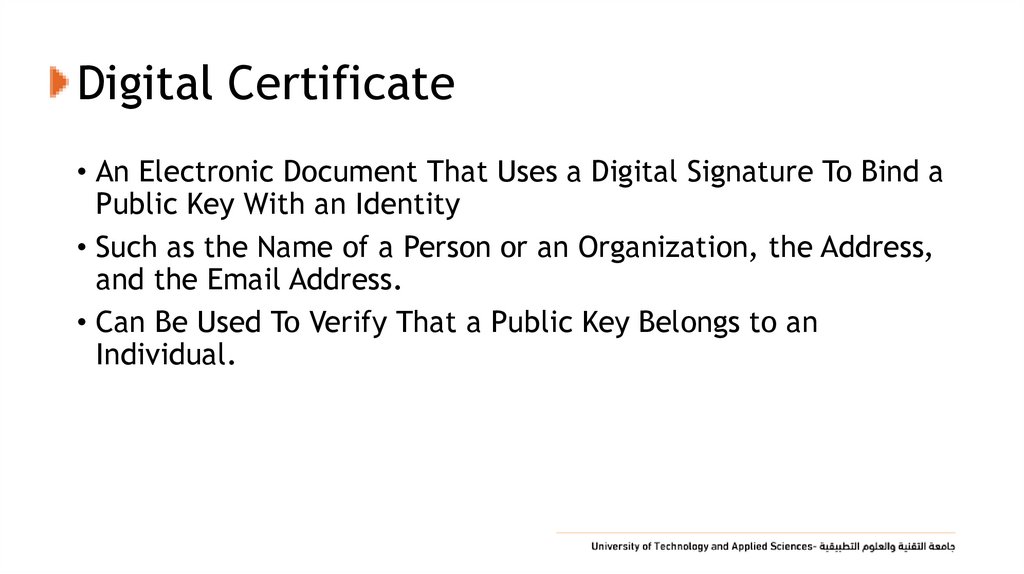 Digital Certificate