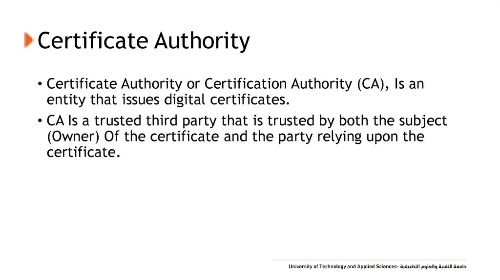 Certificate Authority